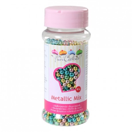 Perles de sucre FunCakes arlequin métallisé 80 g