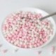 Perles tendres FunCakes roses et blanches 60 g