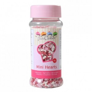 FunCakes Mini Hearts Pink White Red 60g