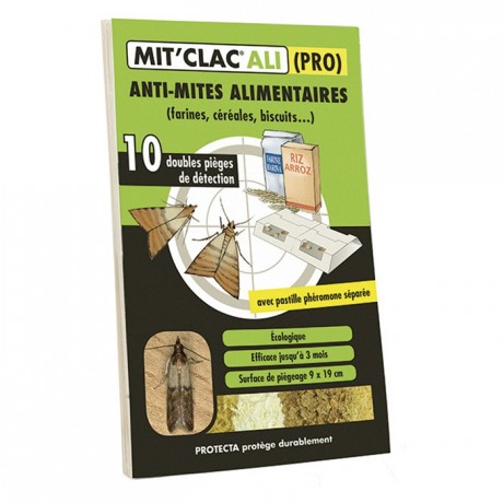 Piège contre les mites alimentaires Mitclac (lot de 10)