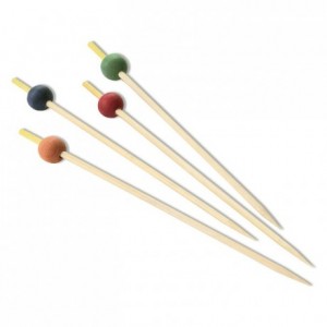 Piques boules bambou L 100 mm (lot de 200)