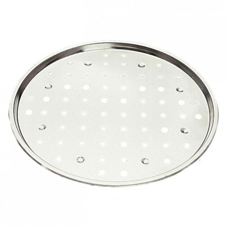 Pizza perforée fer blanc Ø300 mm (lot de 3)