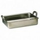 Roasting pan fided handles stainless steel L 600 mm