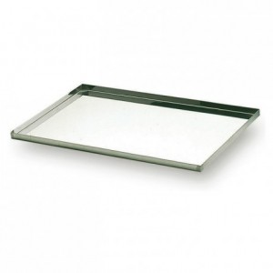 Oven sheet with lip stainless steel 600 x 400 mm