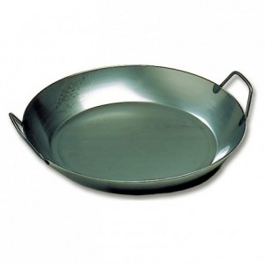 Paella pan black steel Ø 360 mm