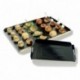 Black folded cardboard tray 420 x 280 mm ( 100 pcs)