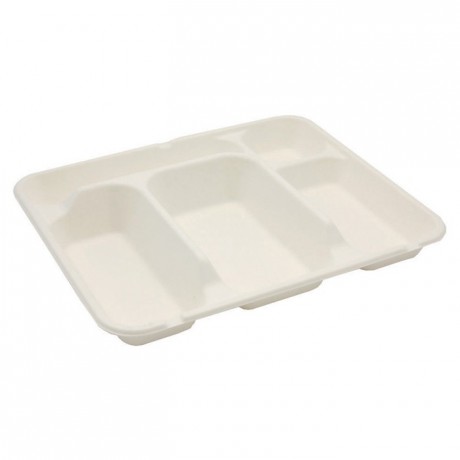 5 compartments fibre tray (200 pcs)