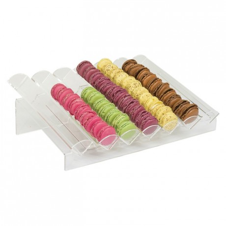 Macaroon display stand inclined model (7 rows)