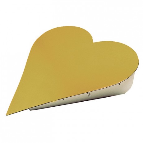 Gilded cardboard display shape heart