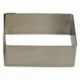 Rectangle stainless steel H30 120x30 mm (pack of 6)