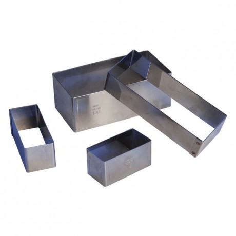 Rectangle stainless steel H45 120x60 mm