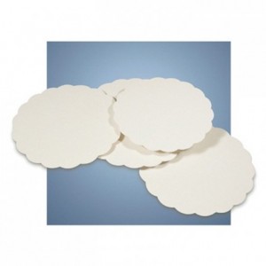 Scalloped round all wood Ø 290 mm (250 pcs)