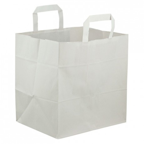 Sac kraft traiteur blanc 215 x 305 x 118 mm (lot de 250)