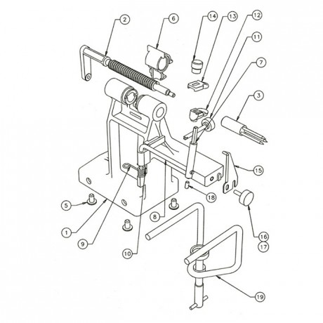 Serre-joint pour pèle-pommes