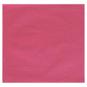 Serviette double point framboise 38 x 38 cm (lot de 900)