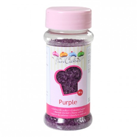 Sucre coloré FunCakes violet 80 g