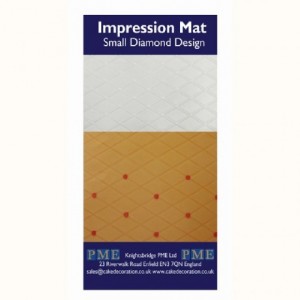 Tapis relief à pâte à sucre PME Diamond Small