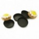 Fluted round tartlet Exoglass Ø 100 mm H 20 mm (12 pcs)