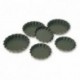 Round fluted tartlet mould Exopan Ø 100 mm H 18 mm (12 pcs)