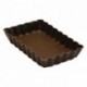 Rectangular fluted tartlet mould non-stick 120x75 mm (pack of 12)