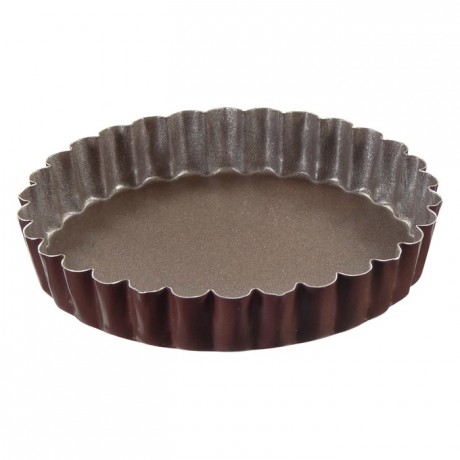 Round fluted tartlet mould non-stick Ø110 mm (pack of 12)