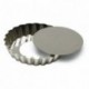 Round fluted tartlet mould loose bottom tin Ø120 mm (pack of 12)