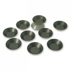 Plain round deep tartlet mould Exopan Ø 80 mm H 20 mm (25 pcs)