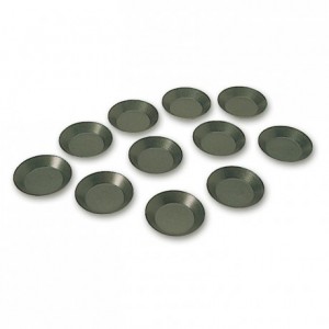 Plain round tartlet mould Exopan Ø 55 mm H 9 mm (25 pcs)