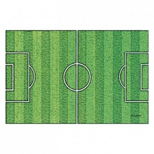 Wafer paper football field 30 x 20 cm