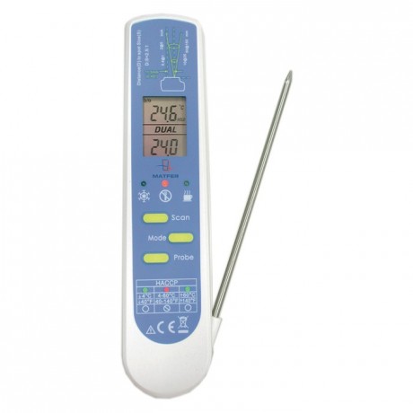 Thermomètre duo infrarouge et sonde -55°C à +330°C