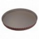 Tourtière ronde cannelée anti-adhérent Ø220 mm (lot de 3)