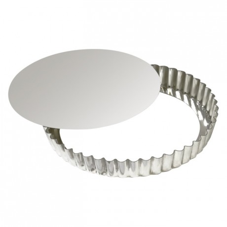 Round fluted tart mould loose bottom tin Ø220 mm (pack of 3)