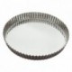 Tourtière ronde cannelée haute fer blanc Ø320 mm (lot de 3)