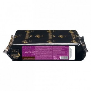 Xocoline Noire 65% sugar free dark chocolate Gourmet Creation blocks 3 kg