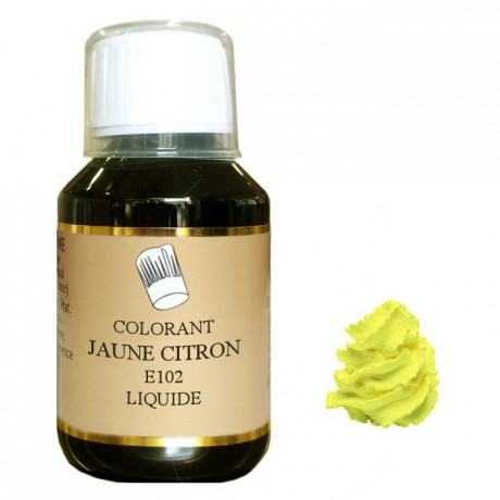 Colorant liquide hydrosoluble jaune citron 115 mL