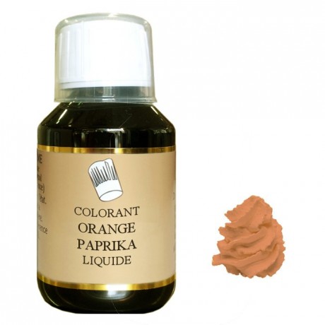 Liquid hydrosoluble colour Orange paprika 1 L