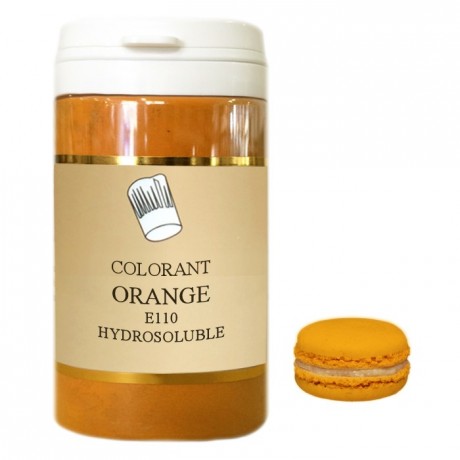 Colorant poudre hydrosoluble haute concentration orange 1 kg