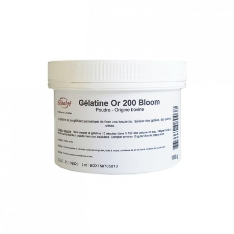 Gélatine Or en poudre 200 Bloom 100 g