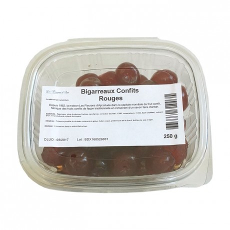 Bigarreaux confits rouges 250 g