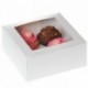 House of Marie Cupcake Box 4 White pk/2