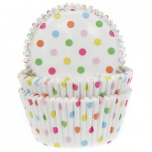 House of Marie Baking Cups Confetti pk/50