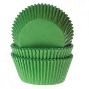 House of Marie Baking cups Grass green pk/50