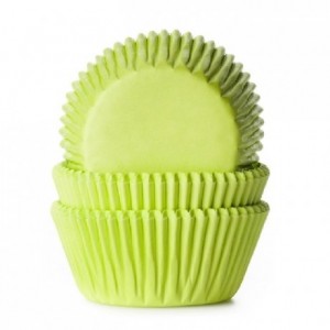 House of Marie Baking cups Lime Green pk/50