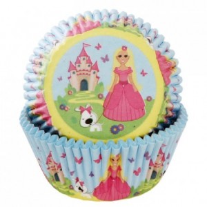 House of Marie Baking Cups Princess pk/50