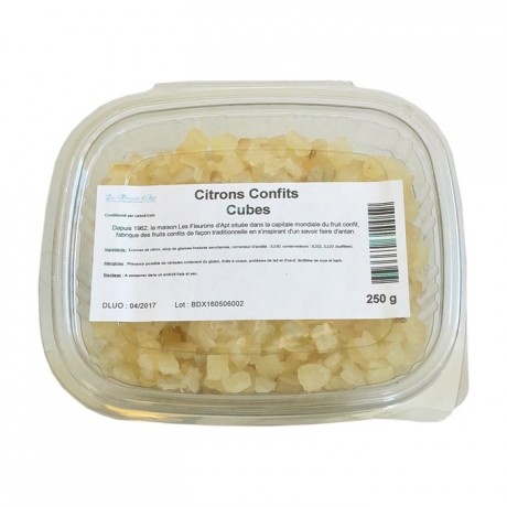 Candied lemon cubes 250 g