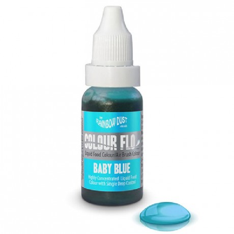 Colorant pour pour aérographe Rainbow Dust bleu bébé 16 mL