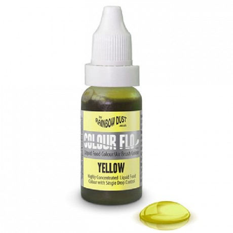 Colorant pour pour aérographe Rainbow Dust jaune 16 mL