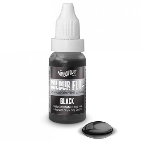 Colorant pour pour aérographe Rainbow Dust noir 16 mL