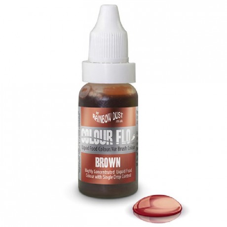 Colorant pour pour aérographe Rainbow Dust marron 16 mL