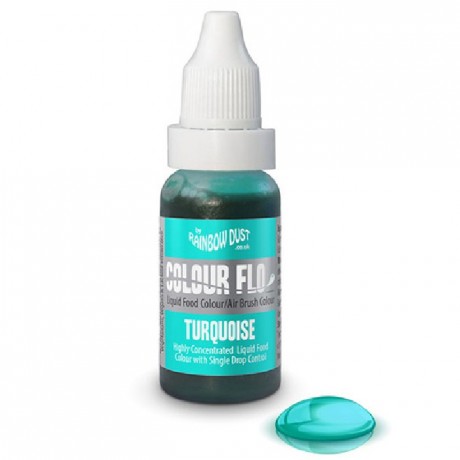 Colorant pour pour aérographe Rainbow Dust turquoise 16 mL